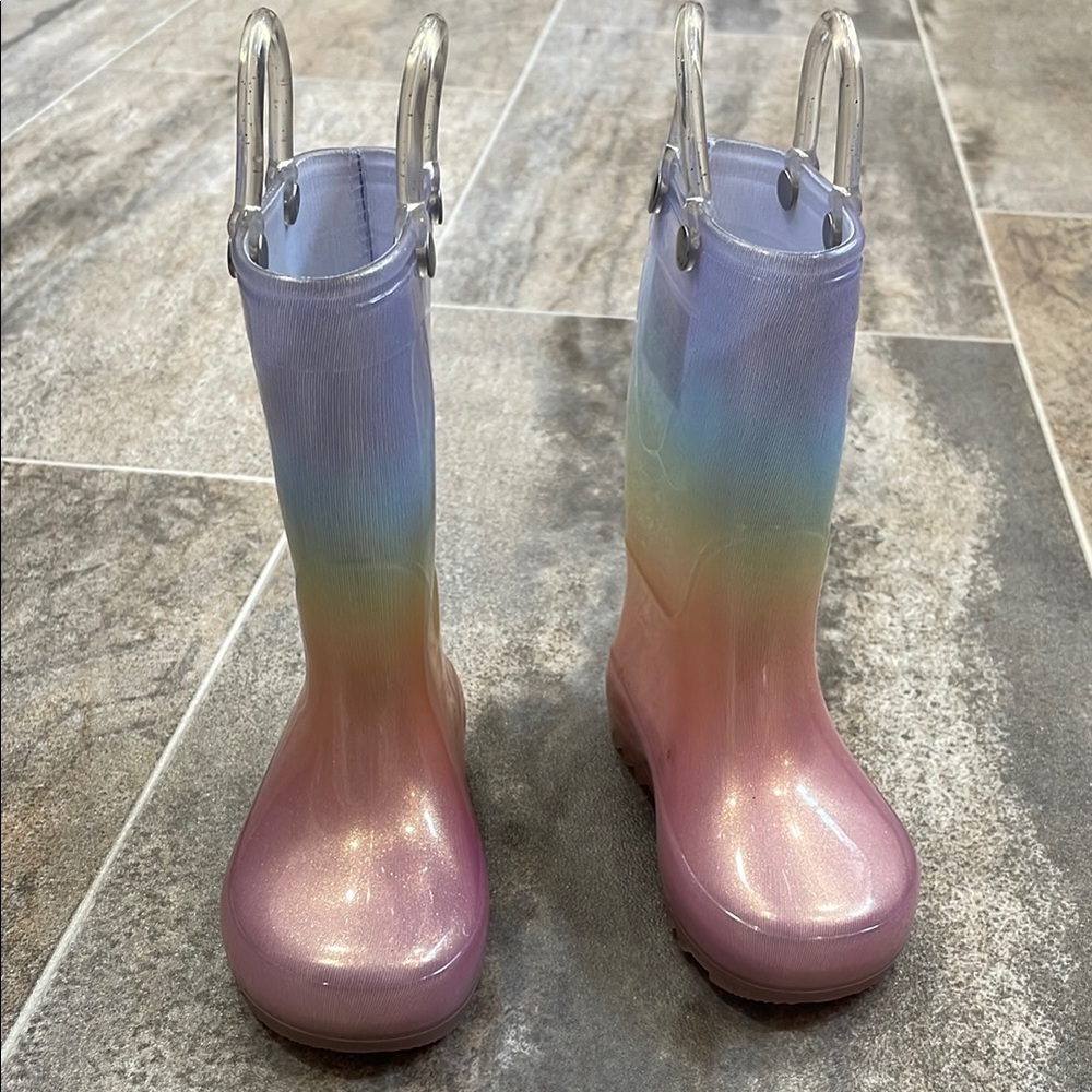 Rainbow Gradient Rain Boots